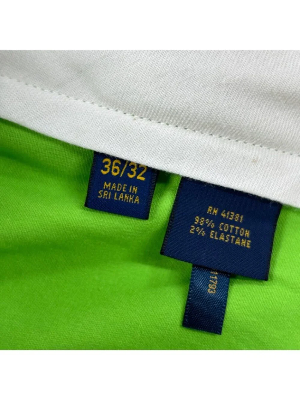 Men's Bright Green Straight-Leg Pants